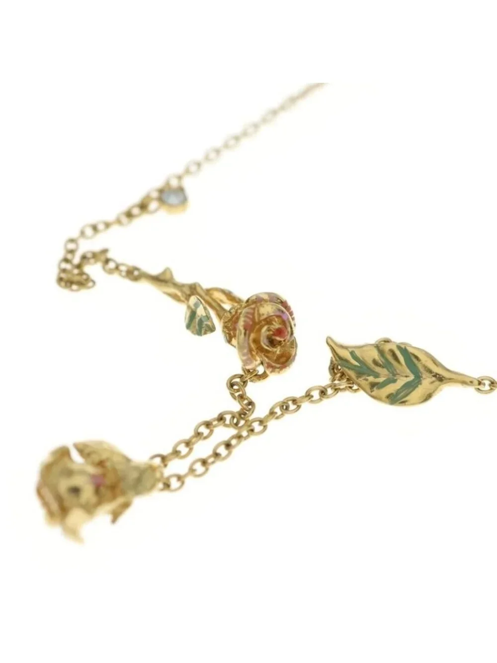 Dior Cdlogo Rose Motif Necklace Gold - Picture 3 of 6